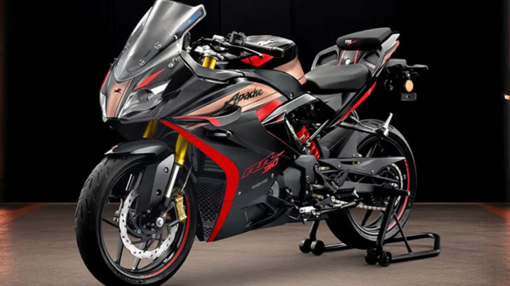 TVS Apache RTR 160 4V 2026 en Mate Black: Lanzamiento a finales de marzo